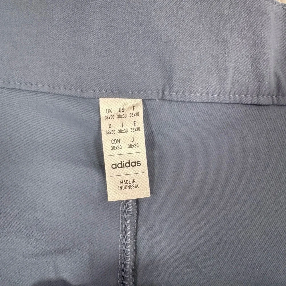 NWT Adidas Nylon Chino Mens 38x30 Preloved Ink Golf Pants Regular Fit IU2844
